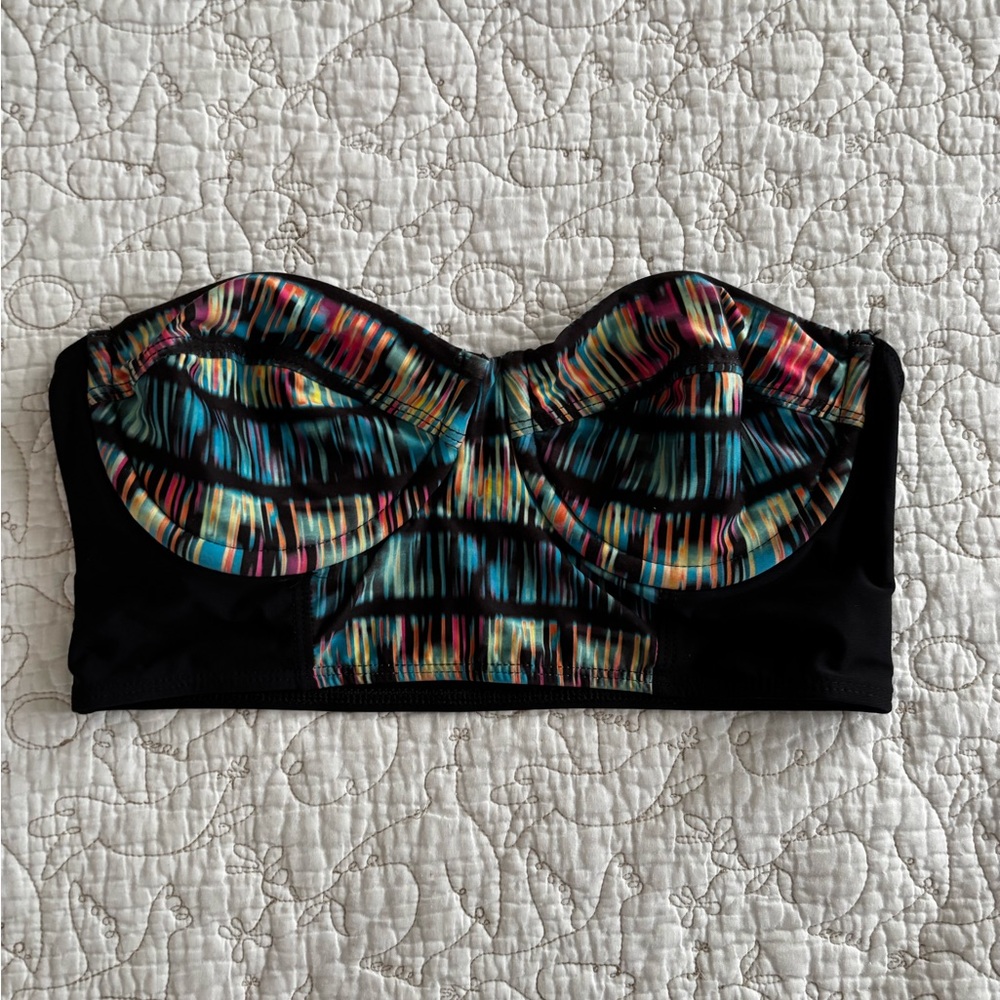 Hurley Multicolor Bandeau Swim Top